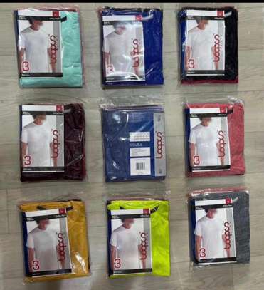 Tee. Shirt 100℅ coton  paquet de 3pcs image 2