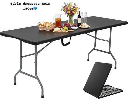 Table Pliante Noire – 180 cm image 4