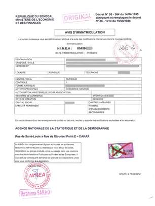 NINEA REGISTRE DE COMMERCE image 6