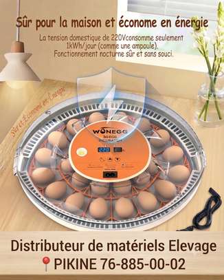 Incubateur automatique 30 œufs température humidité image 2