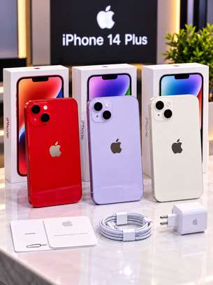 📱 iPhone 14 Plus – 128 Go | Rouge ❤️, Blanc 🤍 & Mauve 💜 🇺🇸 image 2