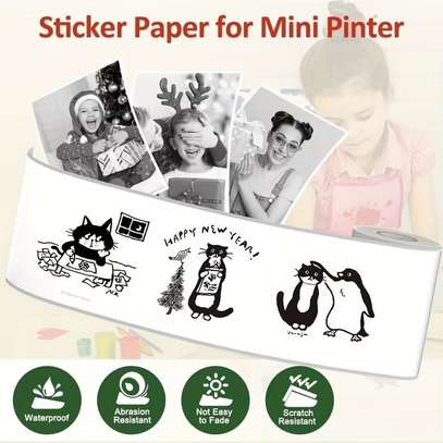 20 rouleaux papier autocollante 57mm pour mini imprimante image 6