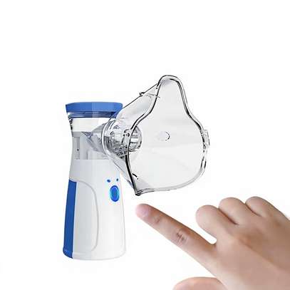 Inhalateur nébuliseur portable blanc et bleu léger image 3