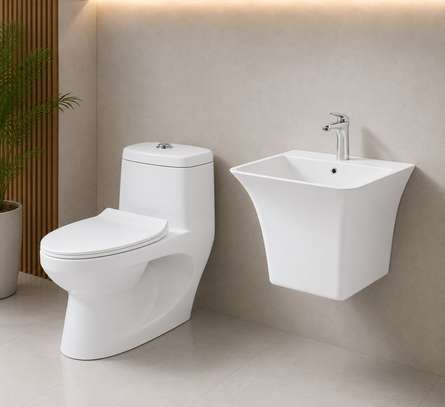 Ensemble chaise anglaise et Lavabo complet image 8