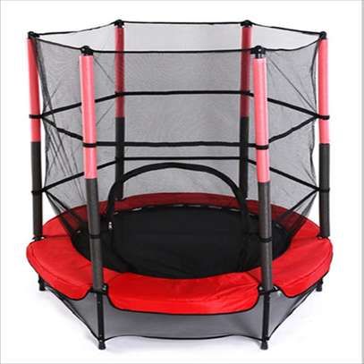 Trampoline enfants 140cm diamètre – Filet de sécurité 360° image 15