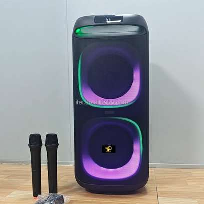 Boombox A double haut-parleur et 2 micro sans fil image 2