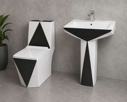 Ensemble chaise anglaise et Lavabo complet image 12