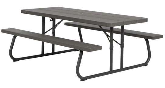 Table pliante LIFETIME avec banc intégré (8 personnes) image 4