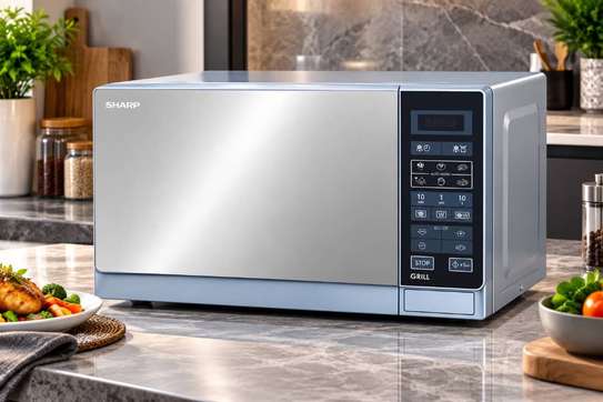 Micro-Ondes SHARP avec Gril 25L – R75MT(S) image 2