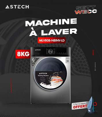 ASTECH MLV70B-N71NV-LD machine à laver 7kg vapeur image 2