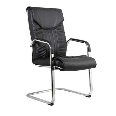 Chaises visiteur métal chromé confort bureau design image 7