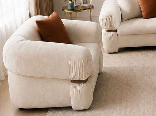 SALON TISSU 6 PLACES S-1234 COULEUR GA-SOLO111 BEIGE image 3