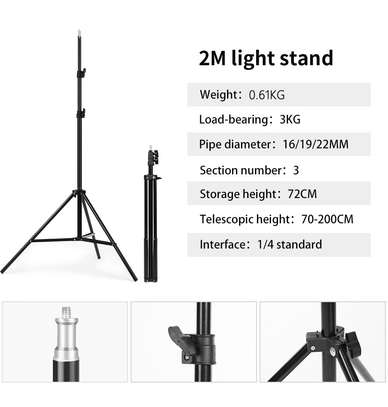 Kit éclairage studio LED télécommande softbox réglable image 2