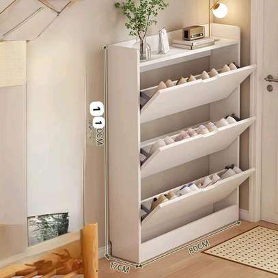 Armoire de rangement chaussures en bois image 4