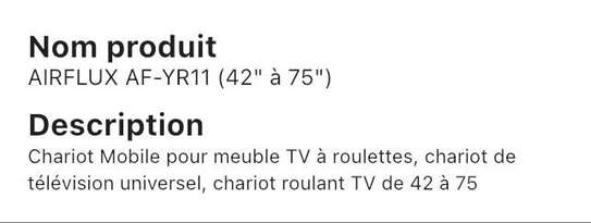 Support tv af yr11 (42  À 75) image 3
