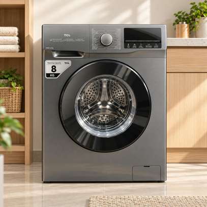 MACHINE A LAVER TCL 8KG INVERTER FRONT LOAD GRIS P608FLG image 2