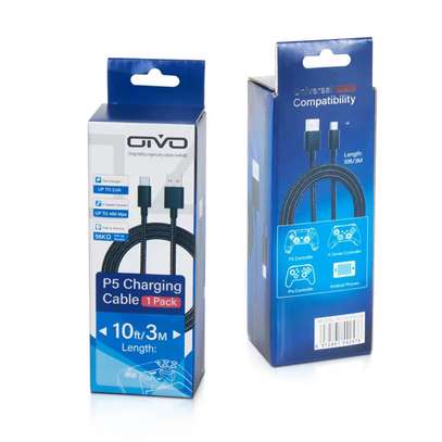 Orivo câble charge PS5 3m noir rapide durable image 4