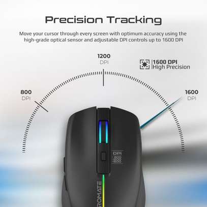 Souris ergonomique Promate  rechargeable sans fil image 4