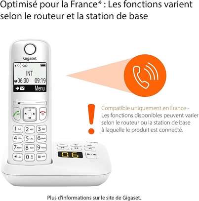 Téléphone fixe sans fil solo avec répondeur - Gigaset A695A image 3