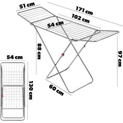 Sèche-linge avec pieds antidérapants, sèche-linge à ailes image 2