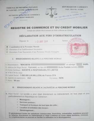 NINEA REGISTRE DE COMMERCE image 4