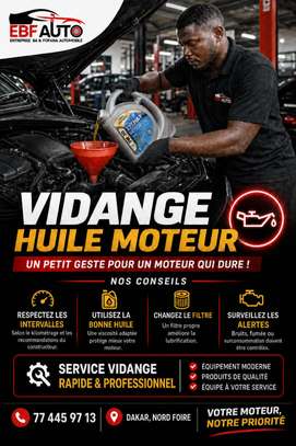 Vidange Huile moteur et transmission image 3