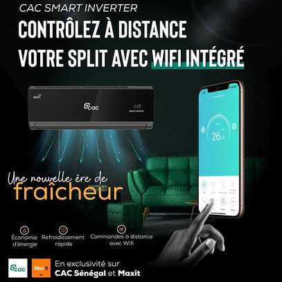 SPLIT CAC 12000BTU INVERTER NOIR AVEC WIFI image 2