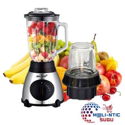IRVINGS Blender 1,5L Bol Verre Argent Noir image 7