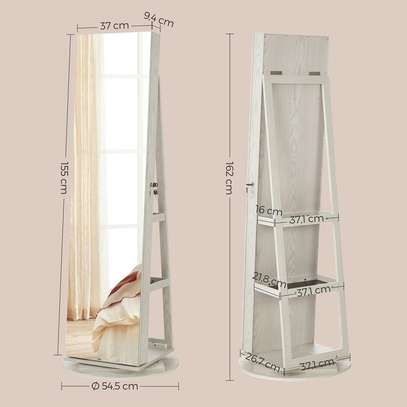 Armoire à bijoux blanche avec miroir et rangement image 11