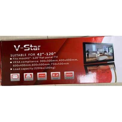 Support TV mural inclinable 42" à 120" pouces image 4