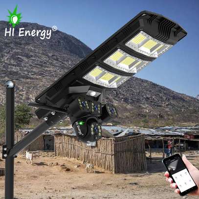 Lampadaire Solaire Avec Caméra De Surveillance 450w - 4G image 3