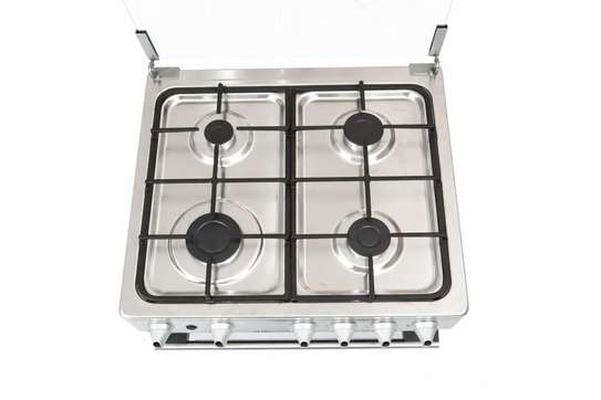 CUISINIERE ASTECH 4FEUX 60X60+FOUR A GAZ FULL OPTION GRIS image 6