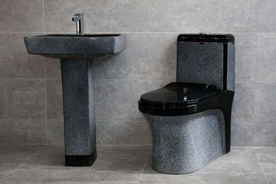 Ensemble chaise anglaise et Lavabo complet image 6