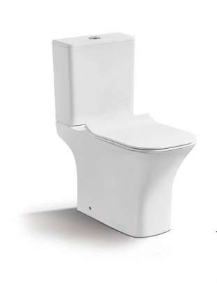 Chaise de toilette poser blanc image 5