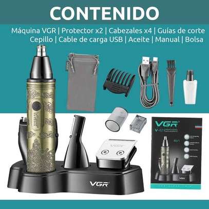 VGR - Tondeuse 4 En 1 -  Rasoir Barbe, Cheveux - V-621 image 2