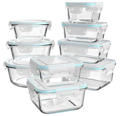 Neuf Tupperware en verres avec couvercles image 6