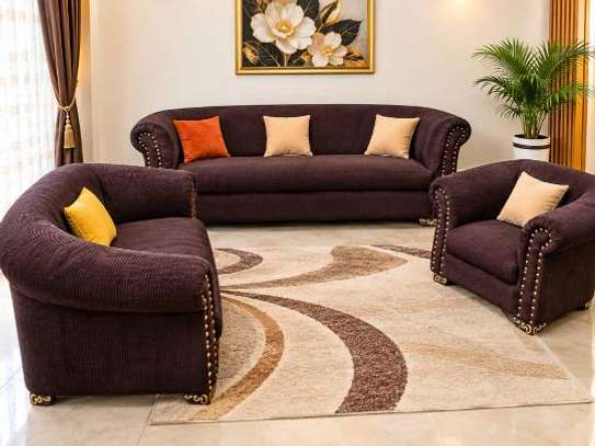 Canape 6 places + 1 pouf de 2 places cuir image 13