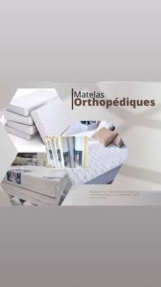 Matelas orthopédique mousse haute densité blanc image 2