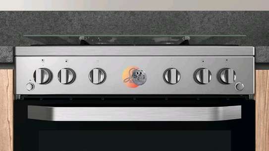 CUISINIERE HOTPOINT 4FEUX A GAZ 60X60 FOUR A GAZ GRIS image 4