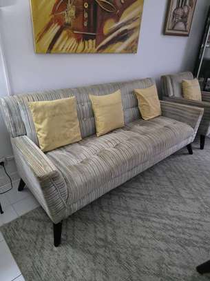 Fauteuil velours 5 places image 4