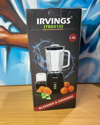 IRVINGS Blender 1,5L Bol Verre Argent Noir image 8