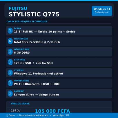 Fujitsu Stylistic Q775 – Tablette Windows 11 Pro image 5