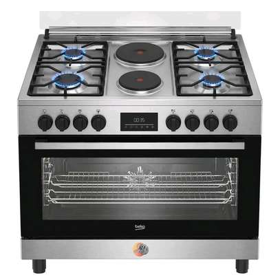 CUISINIERE BEKO 6FEUX 90X60 A GAZ + 2 PLAQUES DE CUISSON image 3