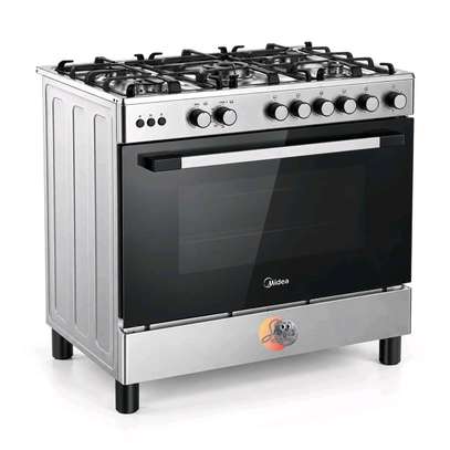 CUISINIERE MIDEA 5FEUX 90X60 A GAZ INOX 90LMG5G028I image 4