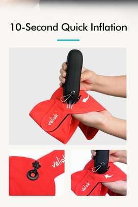 Oreiller cervical de voyage gonflable de poche image 13