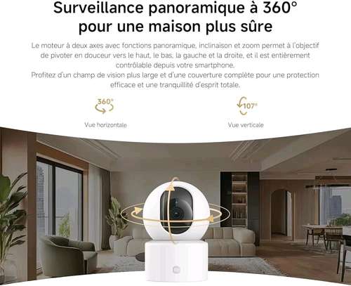 Camera ip xiaomi C201 intérieur image 2