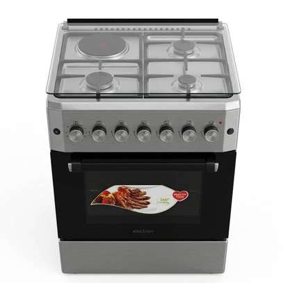 CUISINIERE 4FEUX ELACTRON 60X60 3FEUX A GAZ 1 FEUX ELECTRI image 3