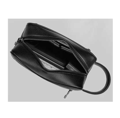 Sac à main en cuir avec serrure code image 4