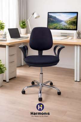 Chaise Bureau Ergonomique Noire Réglable image 3