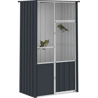 Cage à oiseaux - perchoirs à oiseaux - anthracite 1 image 5